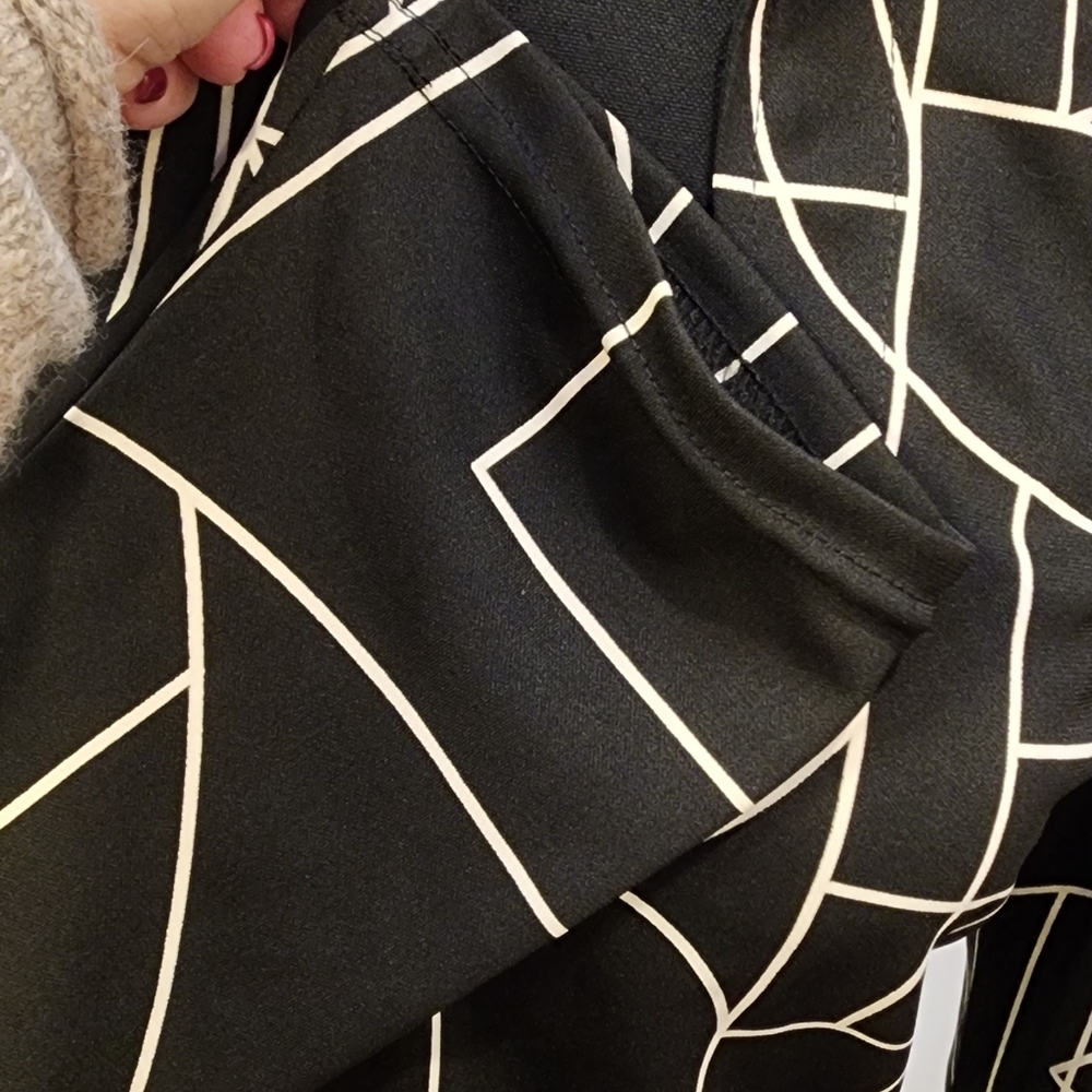 Luly K vintage  blouse black and cream - Picture 5 of 6